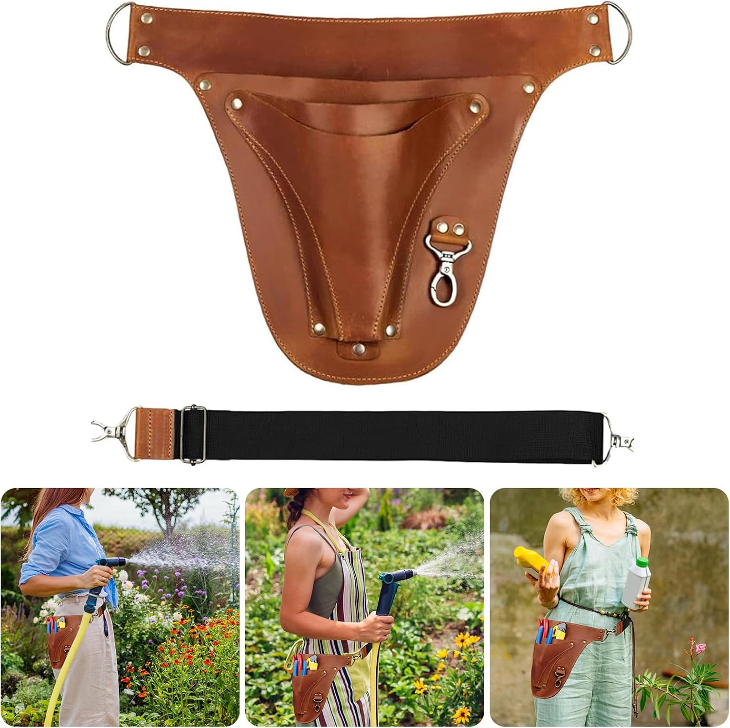  Sacs à Outils Robustes En Cuir Pour Menuiserie Professionnelle, Coutures Renforcées, Poches De Jardinage