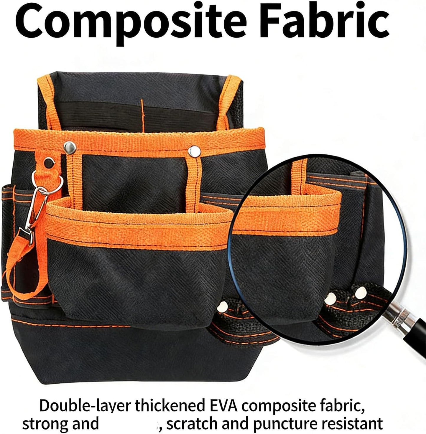  Sac Banane Multifonctionnel, Poches à Outils, Sac En Tissu Oxford, Organisateurs De Maintenance, Sacs Hanches, Porte-ceinture, Ceinture Réglable En Tissu Oxford, Plusieurs Poches Pour Une Efficacité