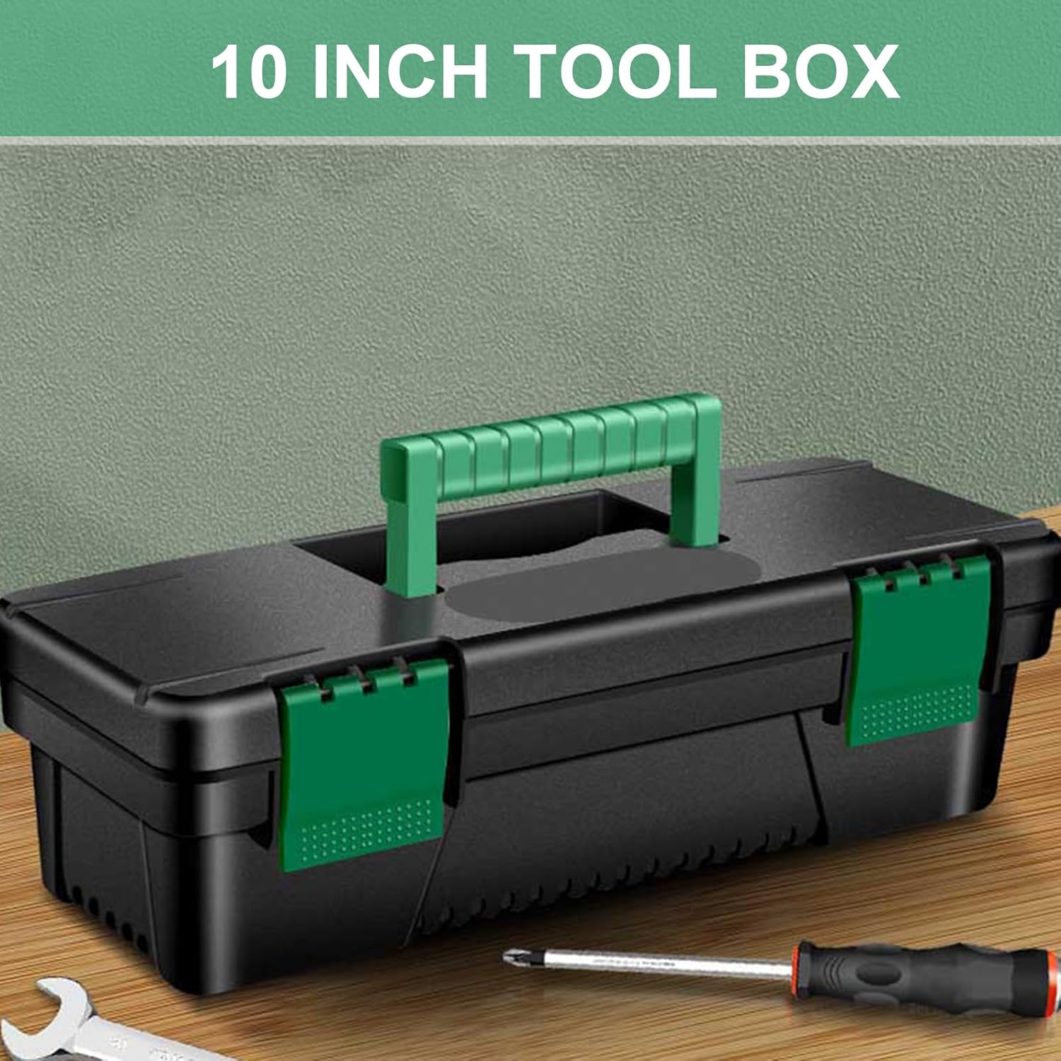  Boîte à Outils De 25,4 Cm Pour Travaux Manuels, Grande Boîte à Outils Avec Poignée