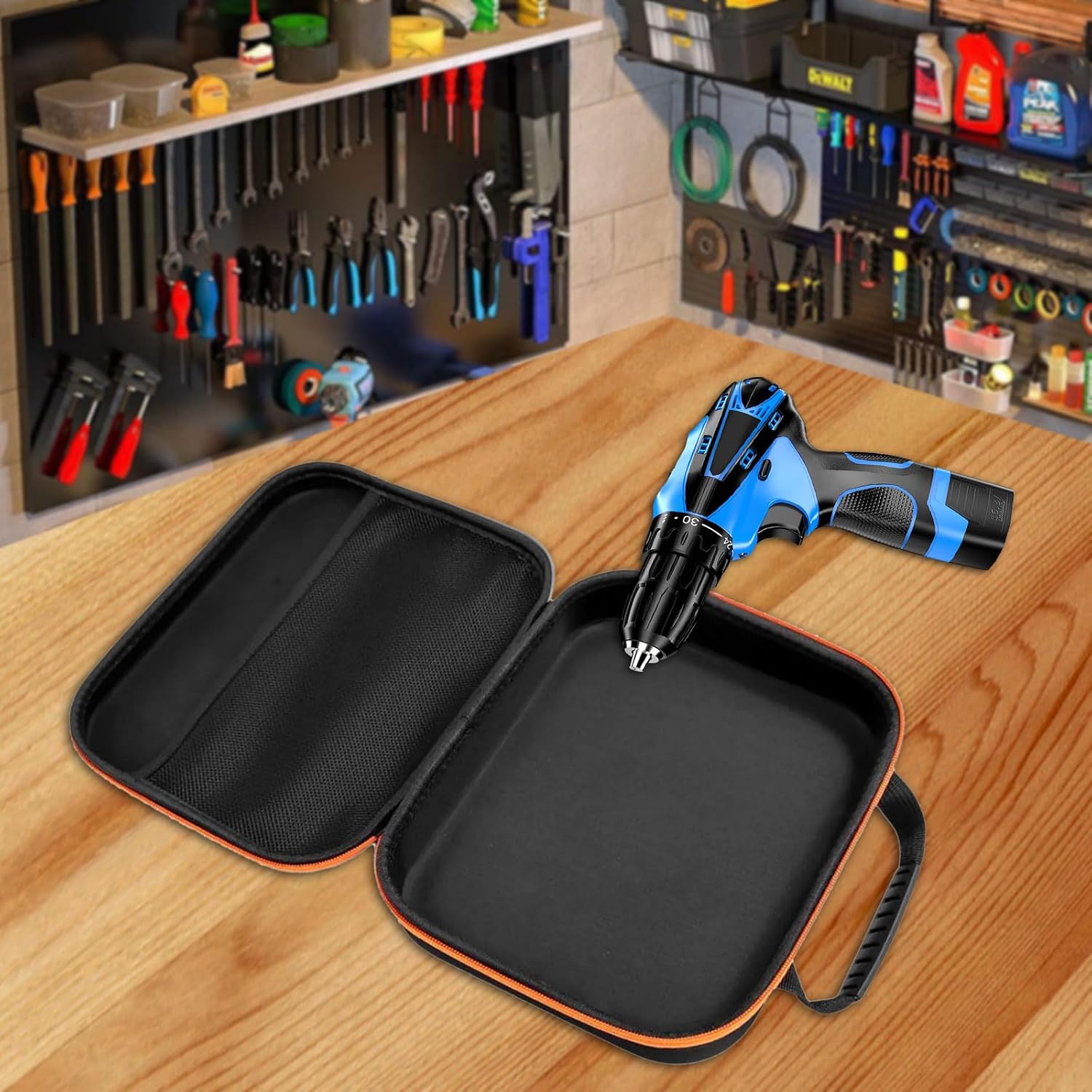  Sac De Rangement Compact Pour Outils électriques, Construction Composite, Séparateurs Réglables Pour Tournevis Et Outils D'atelier