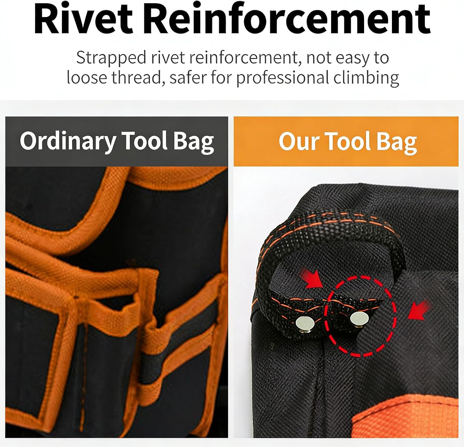  Sac Banane Multifonctionnel, Poches à Outils, Sac En Tissu Oxford, Organisateurs De Maintenance, Sacs Hanches, Porte-ceinture, Ceinture Réglable En Tissu Oxford, Plusieurs Poches Pour Une Efficacité