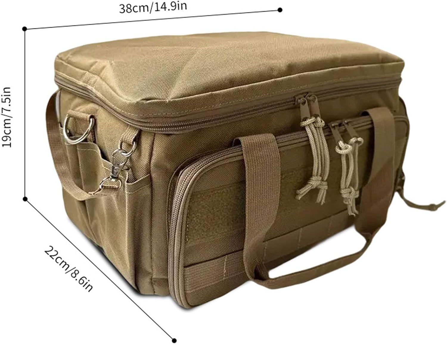 GENERIC Sac à Outils, Porte-matériel, Organisateur D'entretien, Poignée épaisse, Accès Zippé, Base Renforcée, Compartiment Intérieur, Mécanicien Extérieur, 19 X 21 X 38 Cm
