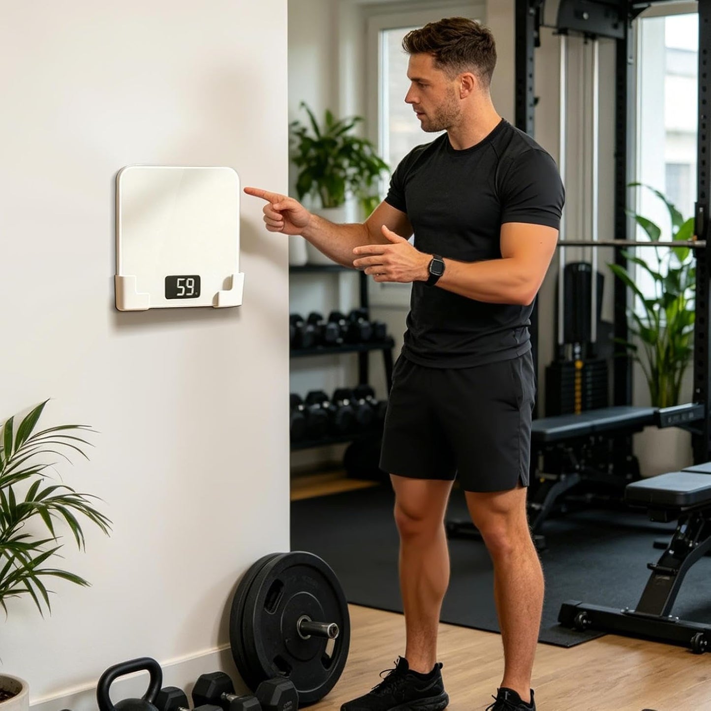 GENERIC Support De Balance – Organiseur Autocollant | Support D'économie D'espace Sans Perçage – Armoire De Chambre à Coucher Avec Style Salon, Station De Cuisine Avec Fonction Dortoir, Accessoire De Salle De