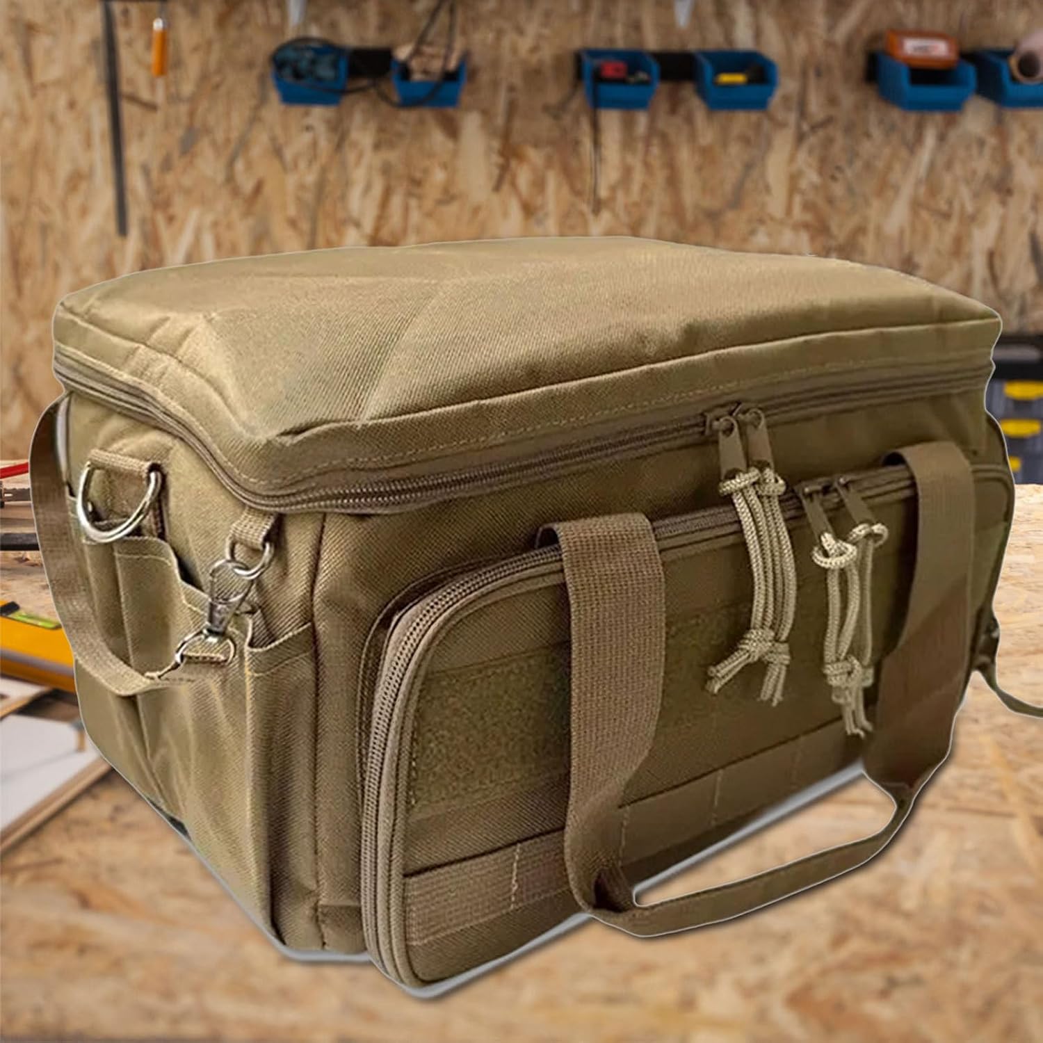 GENERIC Sac à Outils, Porte-matériel, Organisateur D'entretien, Poignée épaisse, Accès Zippé, Base Renforcée, Compartiment Intérieur, Mécanicien Extérieur, 19 X 21 X 38 Cm