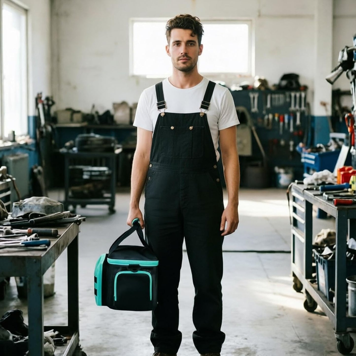 GENERIC Sac à Outils | Grand Sac à Outils Portable En Tissu Oxford – Pour La Construction, Le Camping, Les Voyages, L'université, Le Dortoir, Le Jardin, Le Travail, L'électricien, Le Charpentier