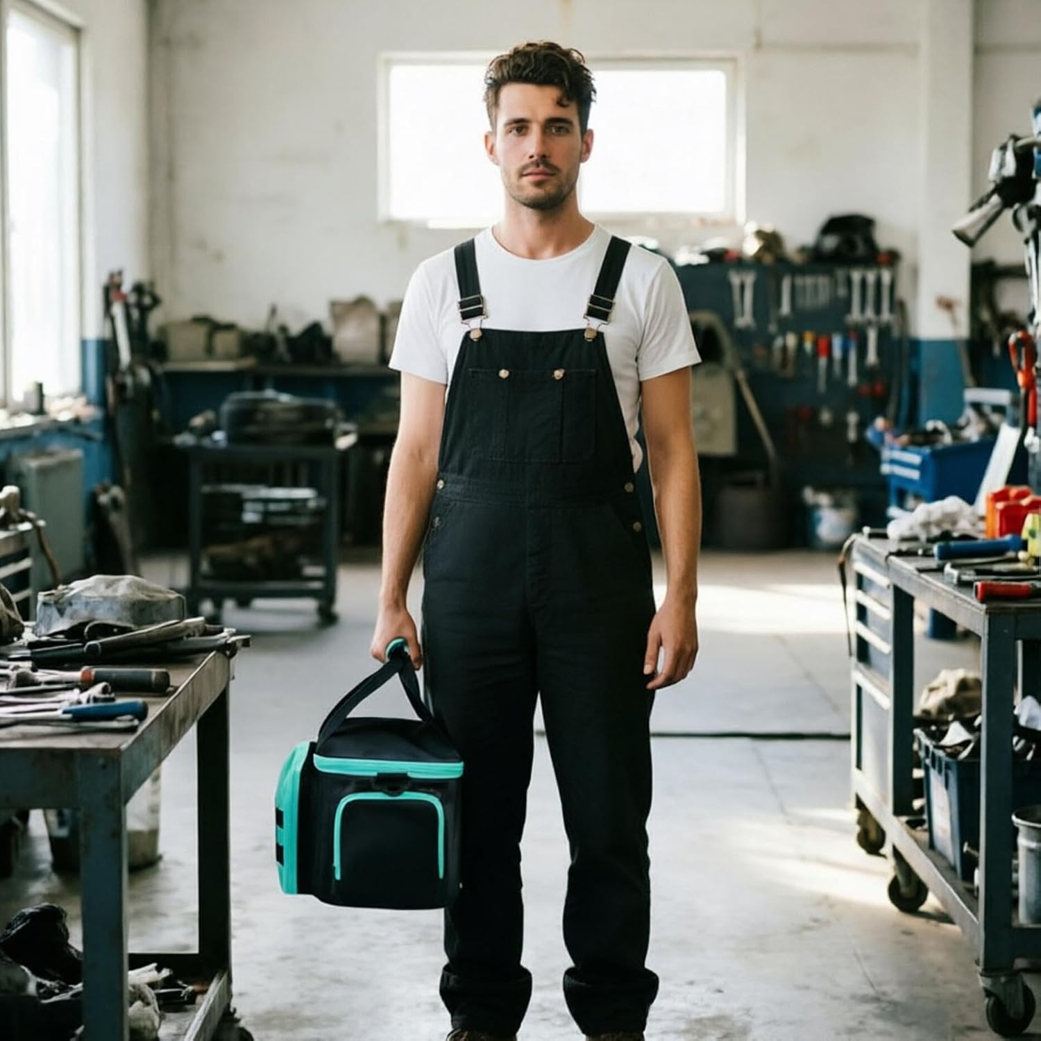 GENERIC Sac à Outils | Grand Sac à Outils Portable En Tissu Oxford – Pour La Construction, Le Camping, Les Voyages, L'université, Le Dortoir, Le Jardin, Le Travail, L'électricien, Le Charpentier