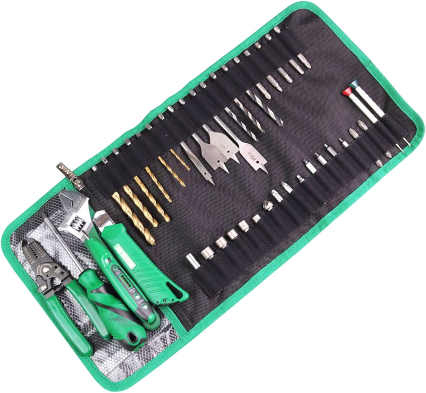  Sac à Outils Portable Pour Embouts De Tournevis Avec Compartiment En Maille Zippée Sécurisé Pour Techniciens Et Amateurs De Technicien Professionnel