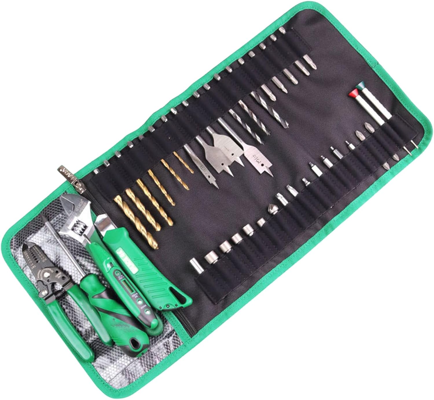  Sac à Outils Portable Pour Embouts De Tournevis Avec Compartiment En Maille Zippée Sécurisé Pour Techniciens Et Amateurs De Technicien Professionnel