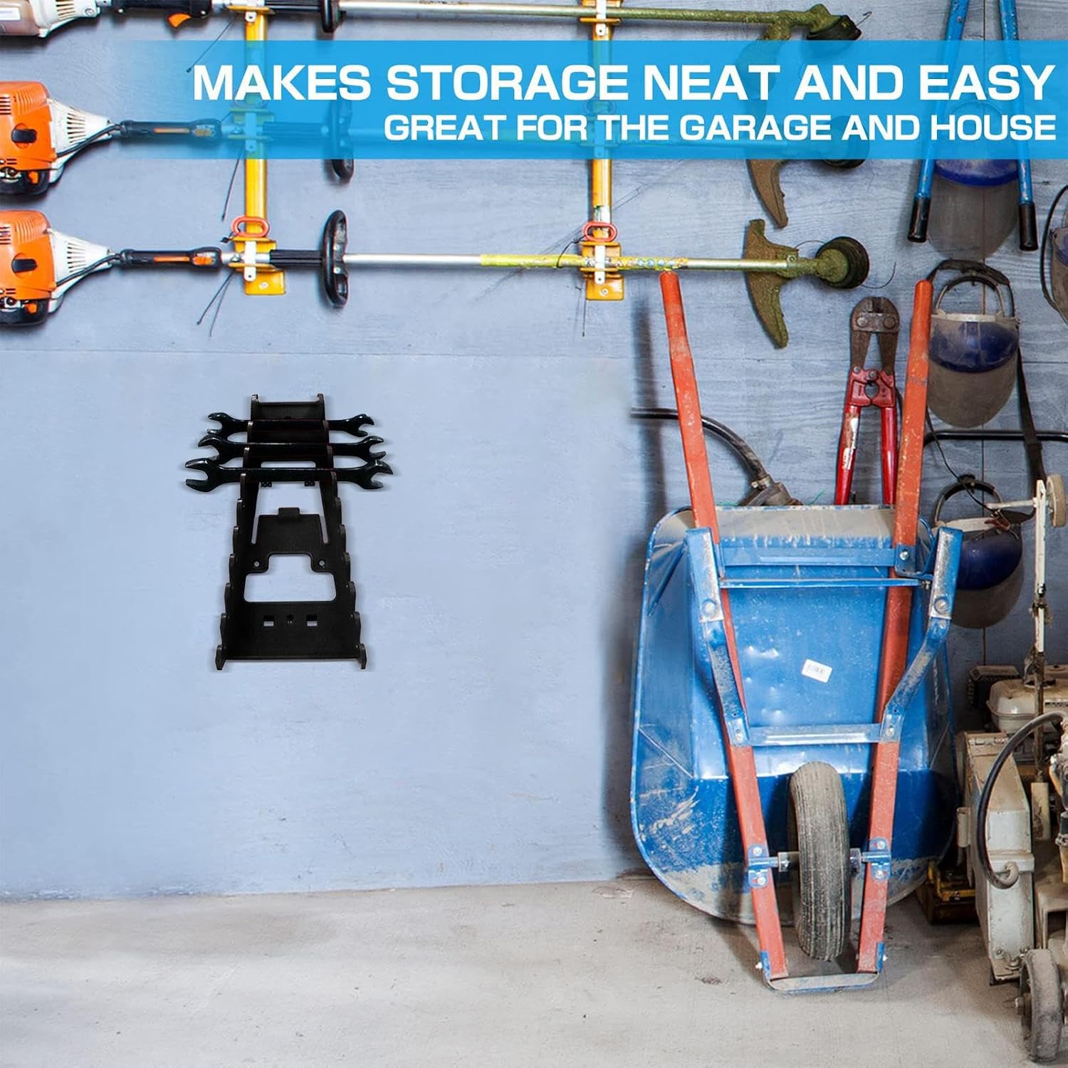  Metal Wrench Rack, Pegboard Tool Organizer, Space Efficient Screwdriver Storage With Quick Access Design, 1 Piece, Excellent For Garage Workshop Bench Tool Wall Systems