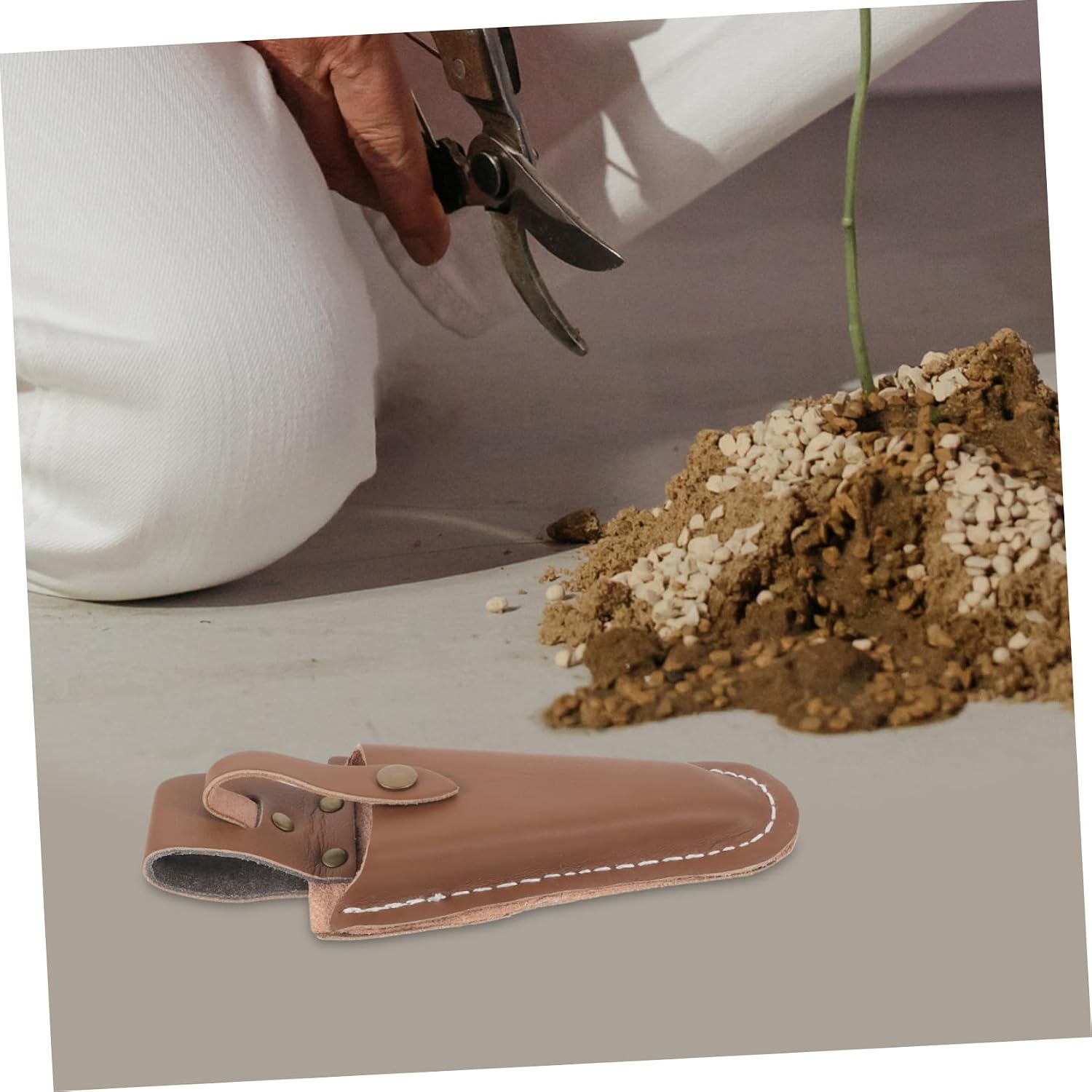  Toyvian 2 Pièces Étui Pour Ciseaux De Jardin Porte-sécateur En Cuir Pour Outils De Jardinage Et Taille D'arbres Protection Pour Ciseaux De Clip à Main