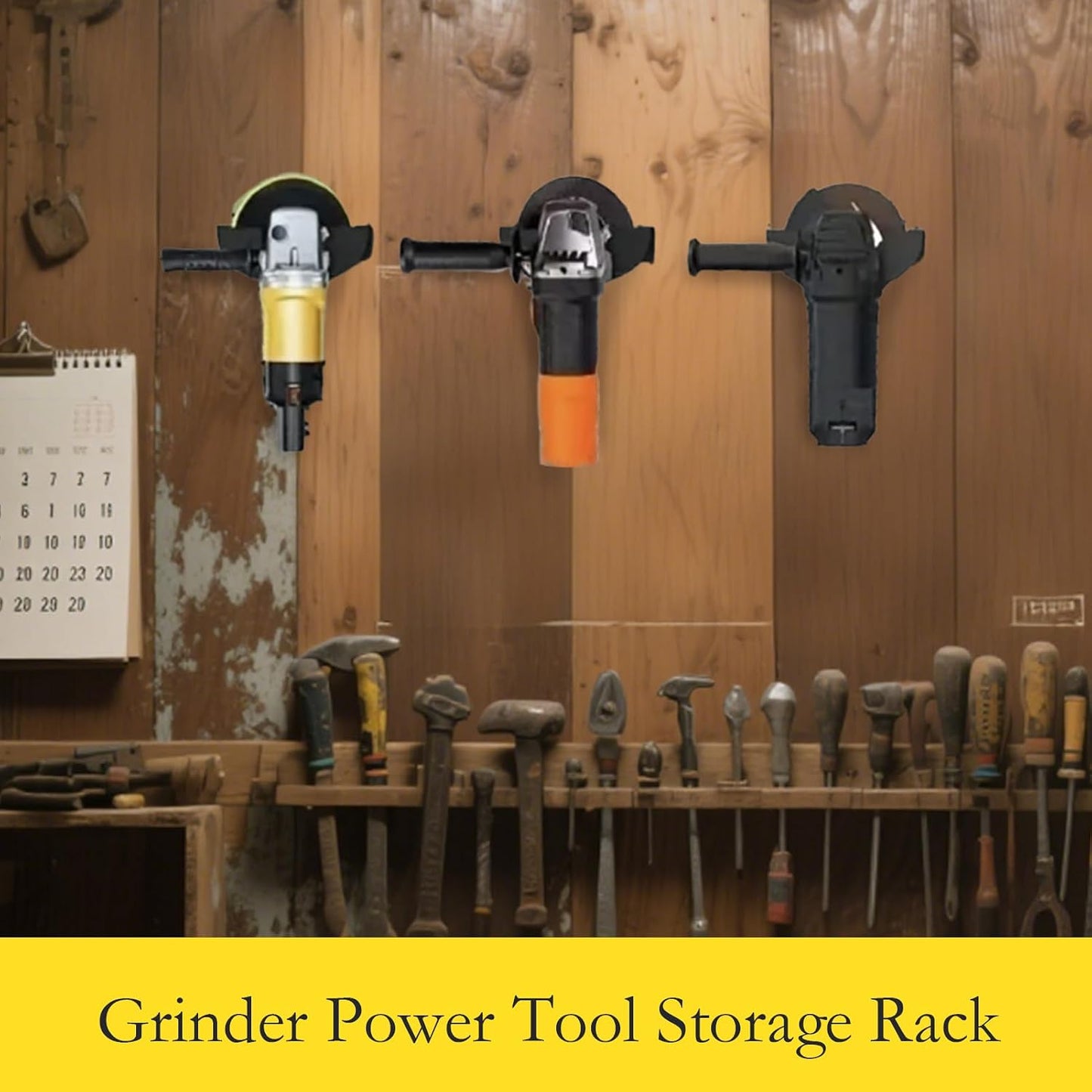 GENERIC Organiseur D'outils électriques, étagère De Rangement En Métal Robuste, étagère Murale Peu Encombrante, Support D'outils Multifonction Pour Garage, Atelier, Meuleuse D'angle, Ponceuse, Polisseuse