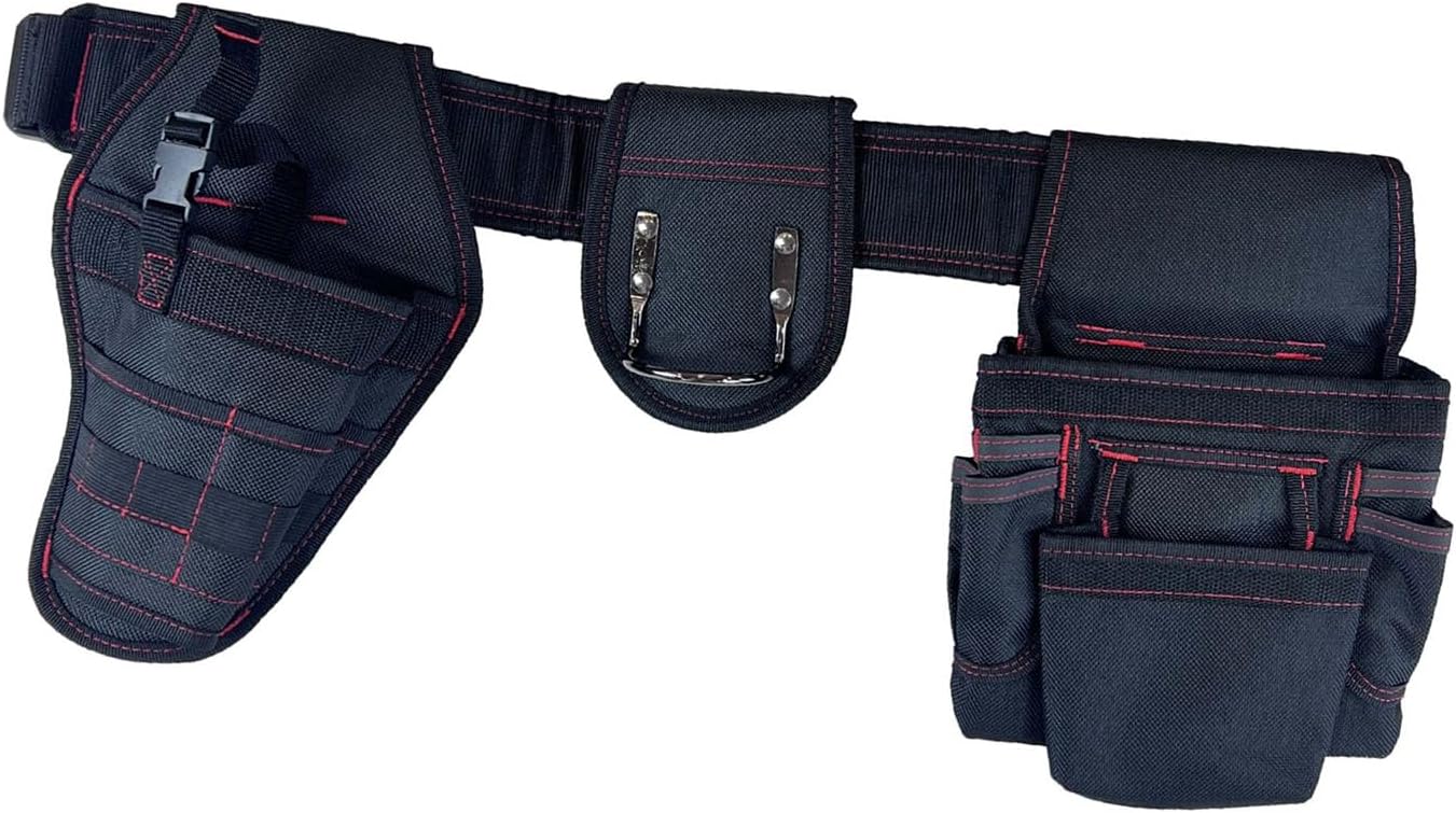  Sac à Outils Réglable Et Confortable - Multipoches De Rangement En Tissu 600D - Pour Les Travailleurs De La Construction De Jardin - Étanche