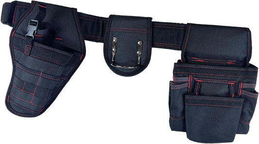  Sac à Outils Réglable Et Confortable - Multipoches De Rangement En Tissu 600D - Pour Les Travailleurs De La Construction De Jardin - Étanche