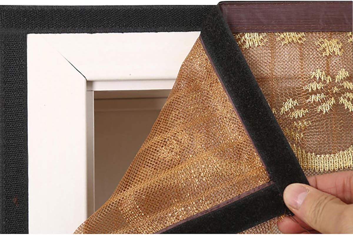 Magnetic Insect Screen For Windows With Insect Protection Magic Tape, Black, 120 X 120 Cm