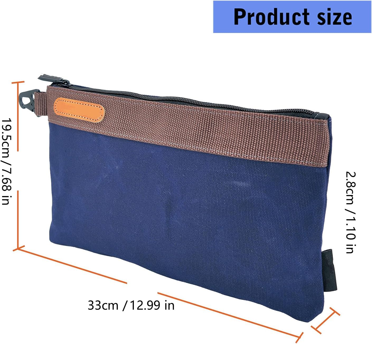  Organiseur D'outils Indéchirable, Construction Robuste, 30,5 X 2,5 X 20,3 Cm, Spacieux, Tient Debout, Sacs Robustes De Qualité Industrielle