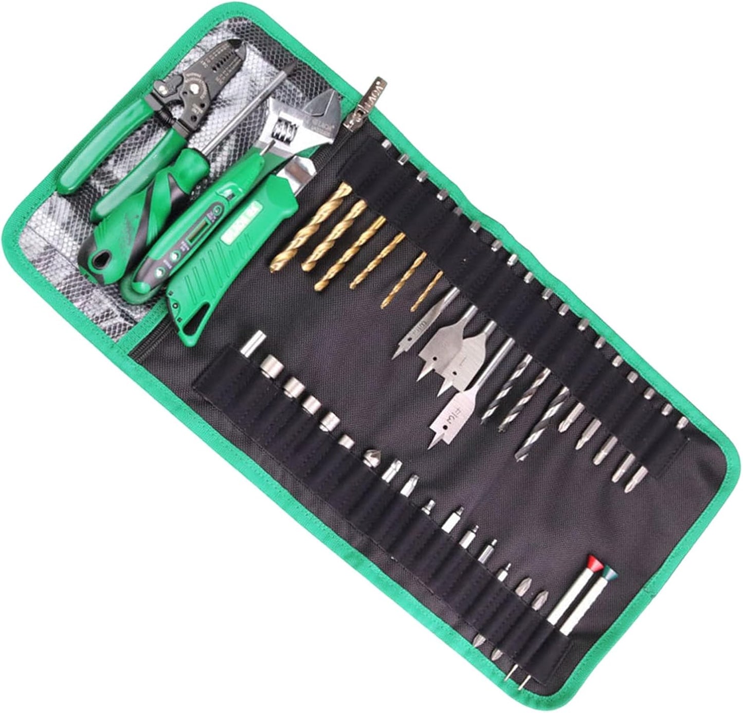  Sac à Outils Portable Avec Compartiment En Maille à Fermeture éclair Pour Techniciens Et Amateurs