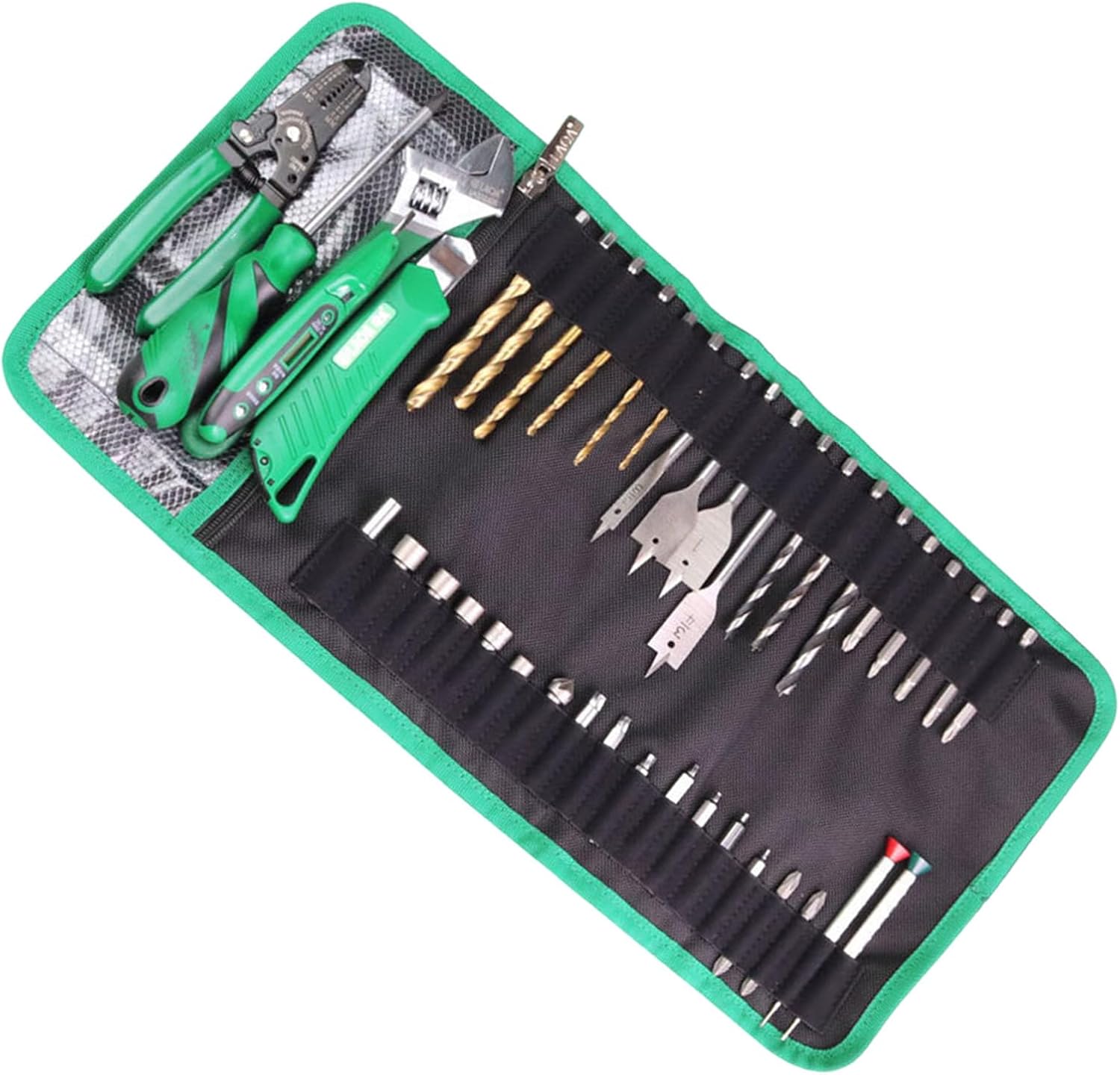  Sac à Outils Portable Avec Compartiment En Maille à Fermeture éclair Pour Techniciens Et Amateurs