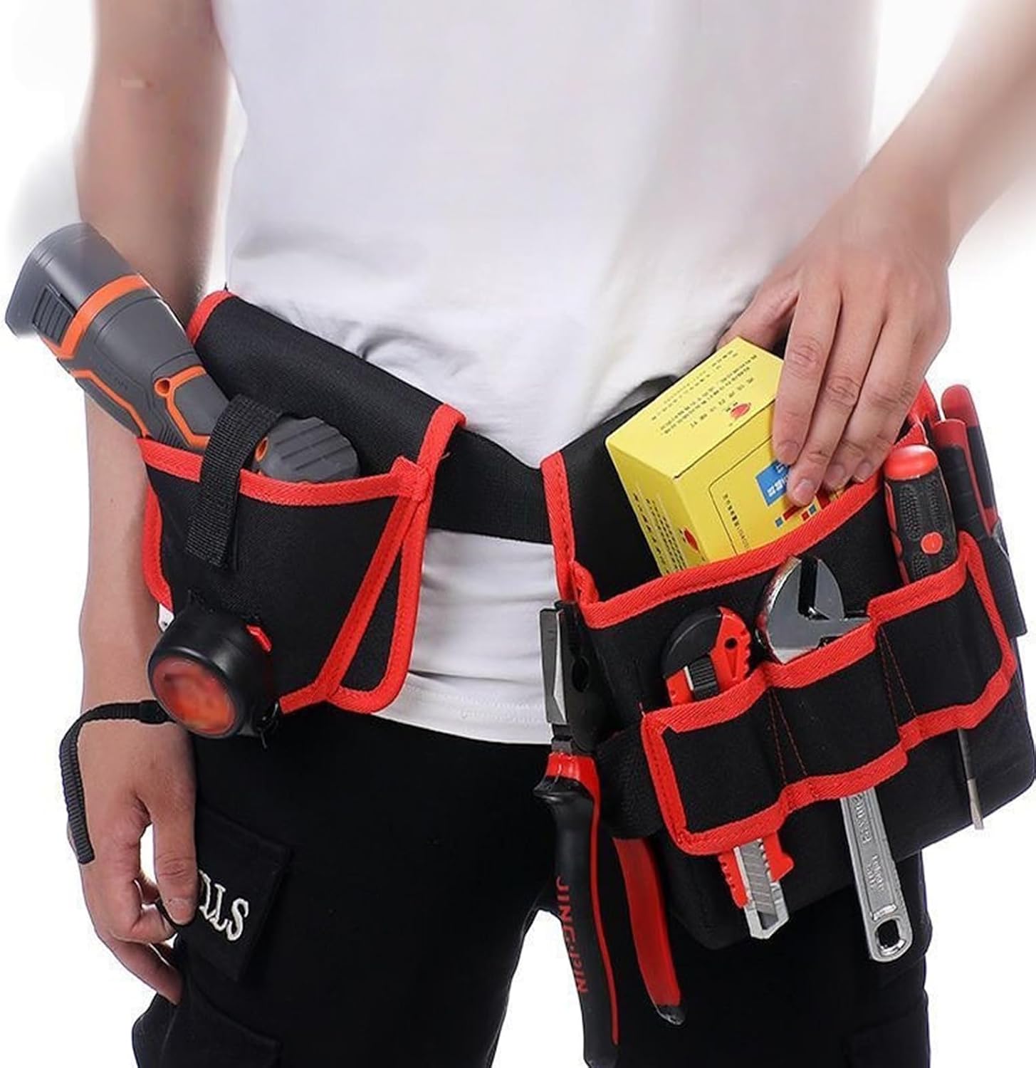  à Outils Pivotant Robuste Avec Bandoulière Renforcée, Organisation à 8 Poches, équipement Résistant Intempéries Pour L ' Entretien Extérieur, Porte-outils à Libération Manuelle Avec Séparateurs