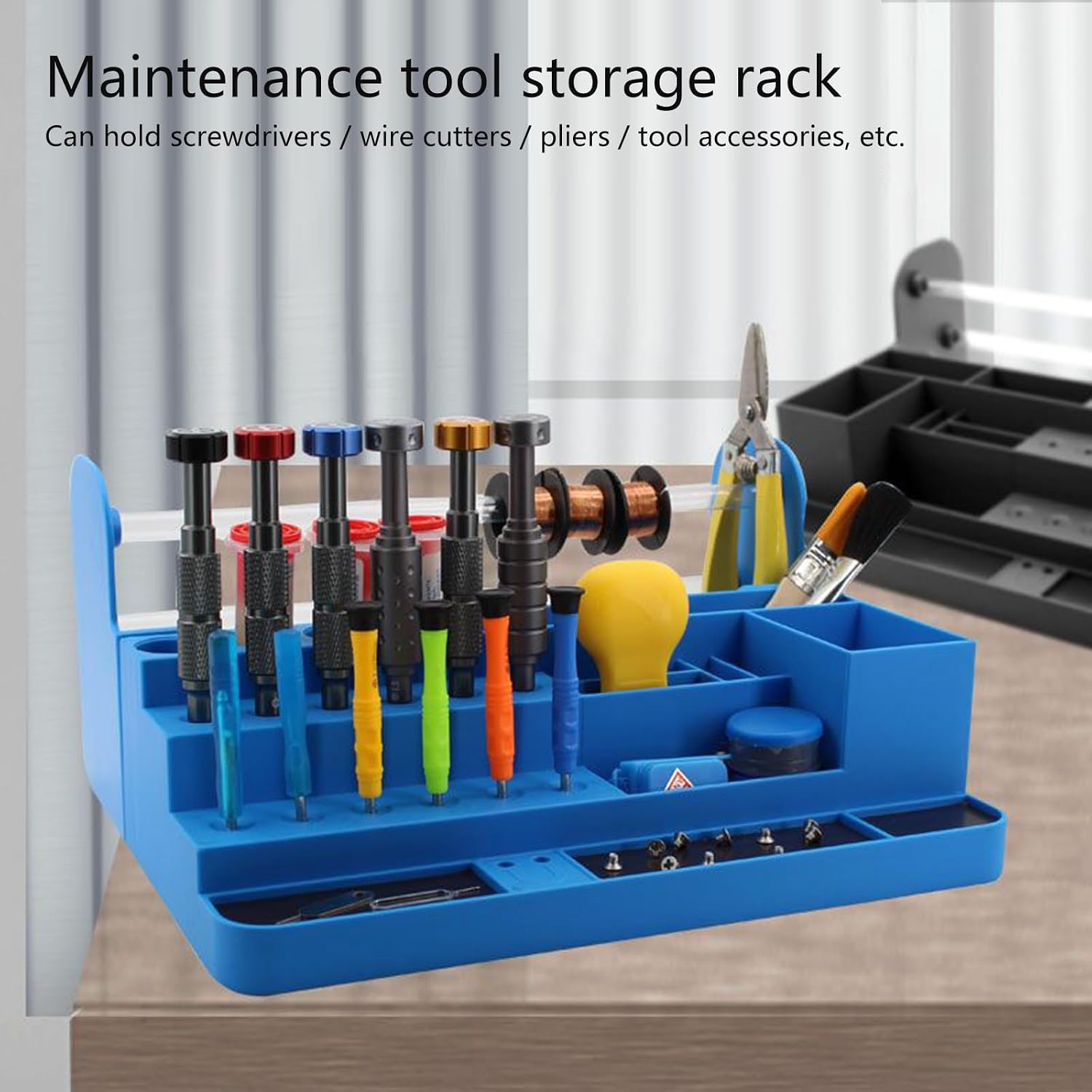  Boîte à Outils Portable Empilable Pour Tournevis Avec Compartiments Personnalisables, étui à Outils Léger Pour Les Professionnels