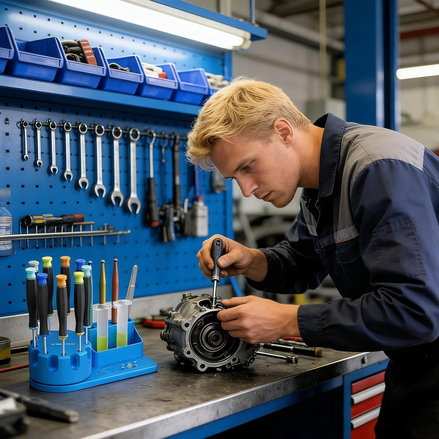  Générique Porte-Tournevis,Organisateur Multifonction Pour Outils | Rangeur De Pinces | Pour Maison Garage Atelier Salon Et Chambre