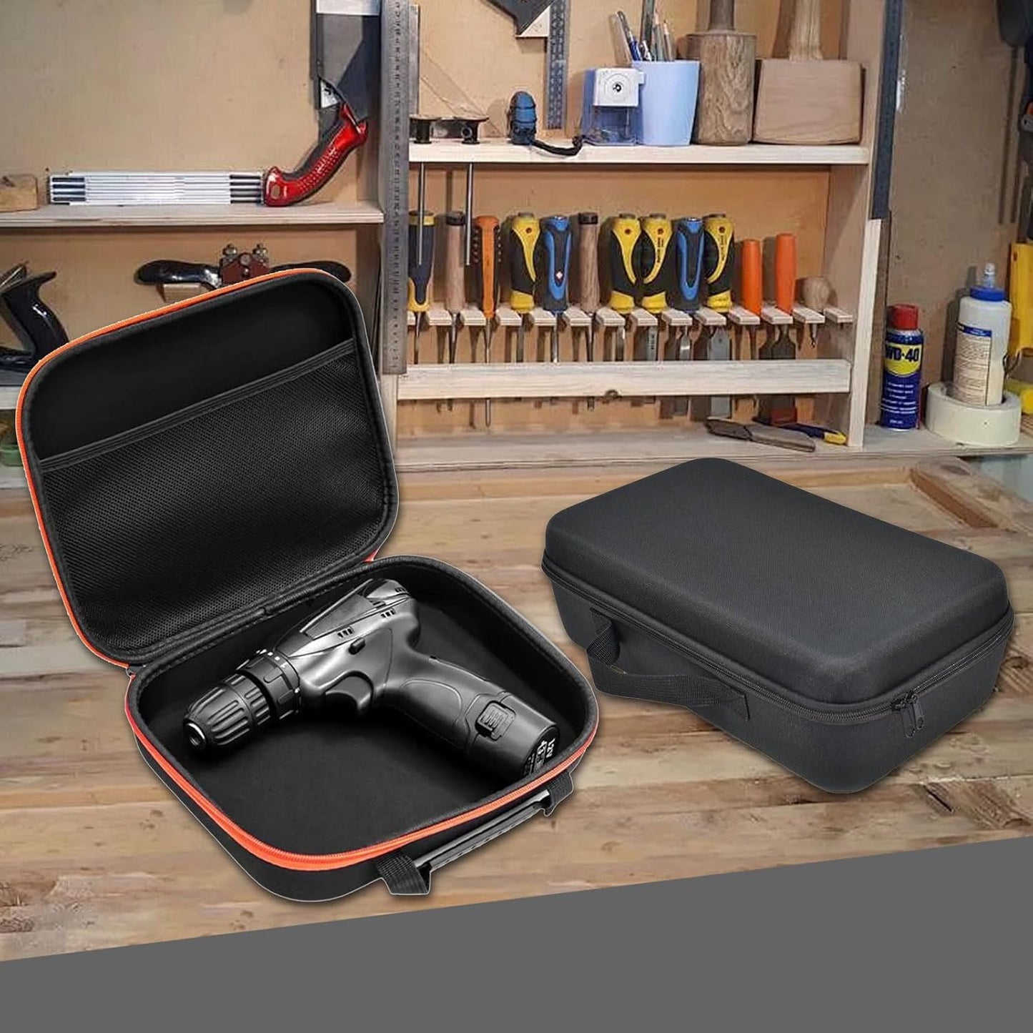  Sac De Rangement Compact Pour Outils électriques, Construction Composite, Séparateurs Réglables Pour Tournevis Et Outils D'atelier