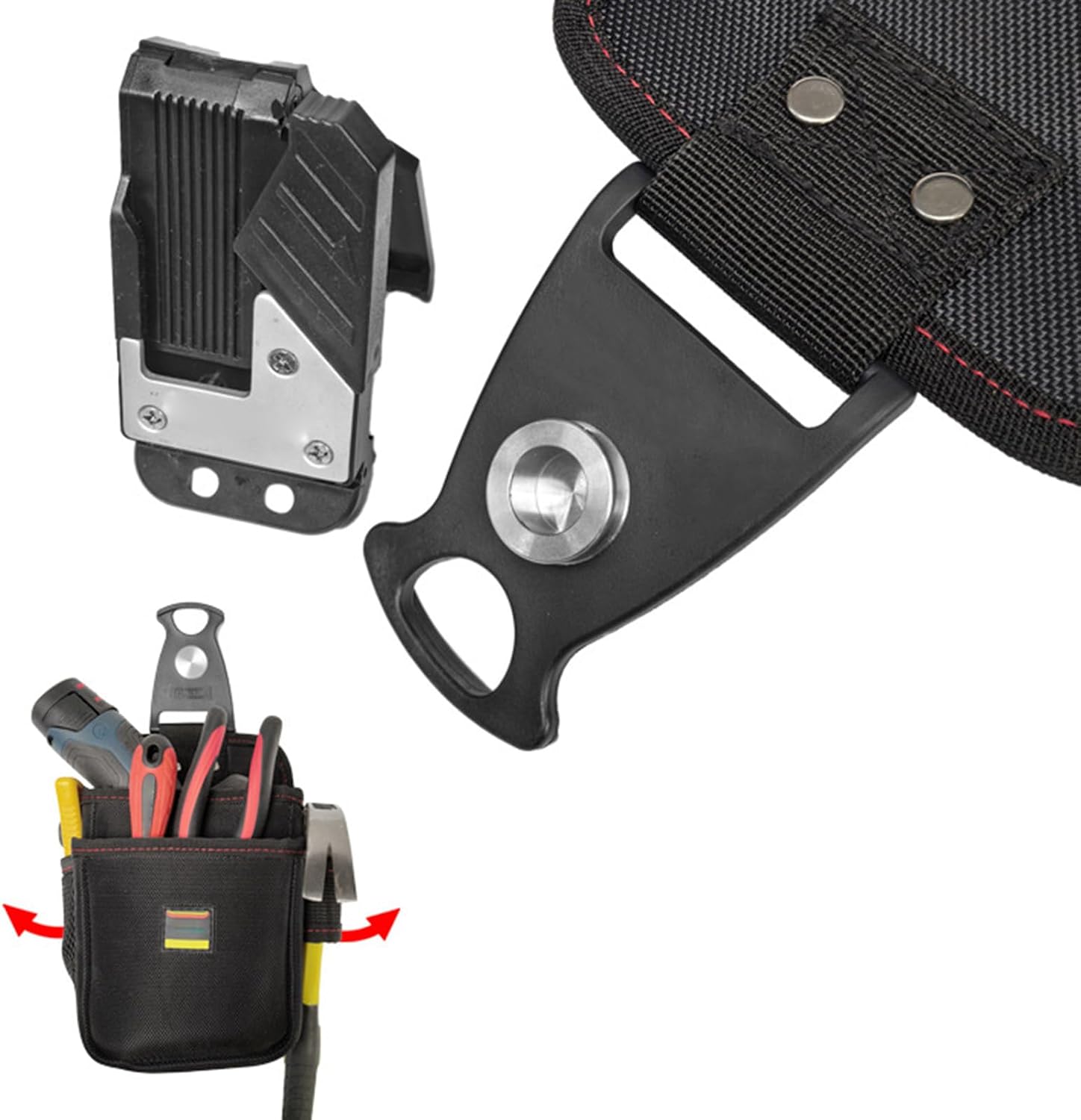  Pochette à Outils Électriques | Sac De Waist De Maintenance - Sac Ceinture Imperméable Multi-Outils Porte-Outils Pour Travaux Intérieur Extérieur Soudage Peinture Toiture Pêche Voyage