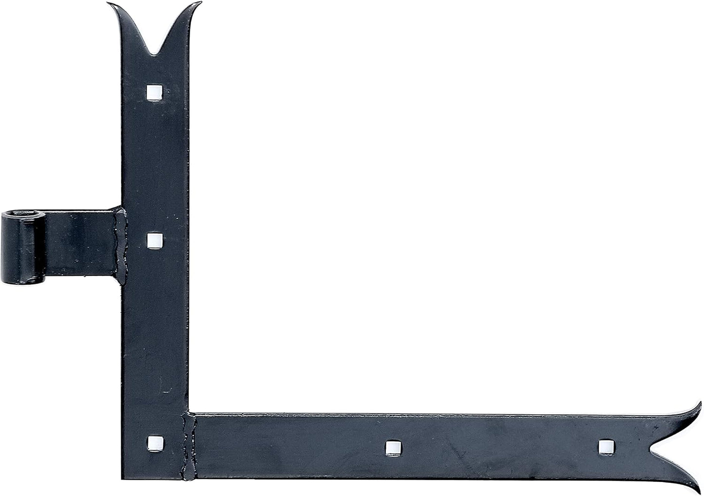  Alberts 306427 Angle Hinge | Straight End Or Carp Tail For Top Or Bottom | Black Lacquered | Hinge Ø 14 Mm | 250 X 300 X 35 Mm