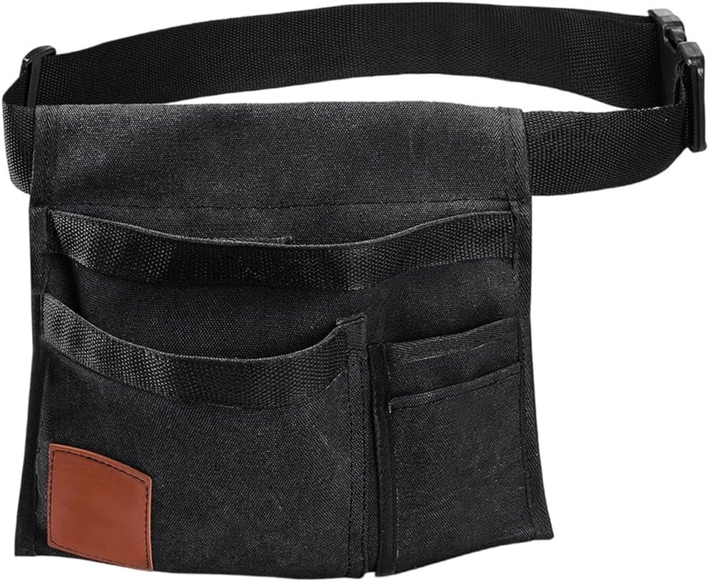  Ceinture Porte-Outils De Jardin, Pochette À Outils De Jardin, Pochette À Outils Légère Avec Poches, À Outils Utilitaire En Toile Avec Ceinture Ajustable