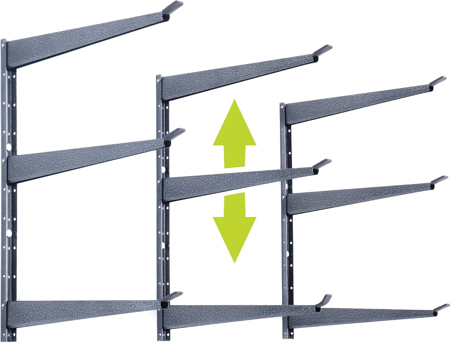  Delta Cycle Étagère De Rangement En Bois Robuste Pouvant Supporter Jusqu'à 326,6 Kg – Étagère Large à 3 Niveaux Avec Bras Entièrement Réglables – Solution De Rangement Pour Garage