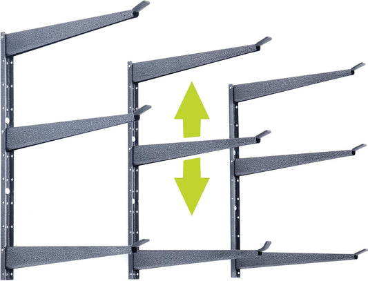  Delta Cycle Étagère De Rangement En Bois Robuste Pouvant Supporter Jusqu'à 326,6 Kg – Étagère Large à 3 Niveaux Avec Bras Entièrement Réglables – Solution De Rangement Pour Garage