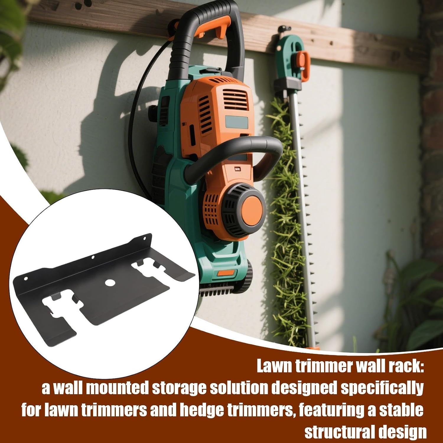  Tool Organizer, Tool Storage, Wall Mount Space-Saving Multifunctional Neat Setup Efficient, Equipment Stand For Pruners, Branch, Shears, 16.54x6.69x1.18inches