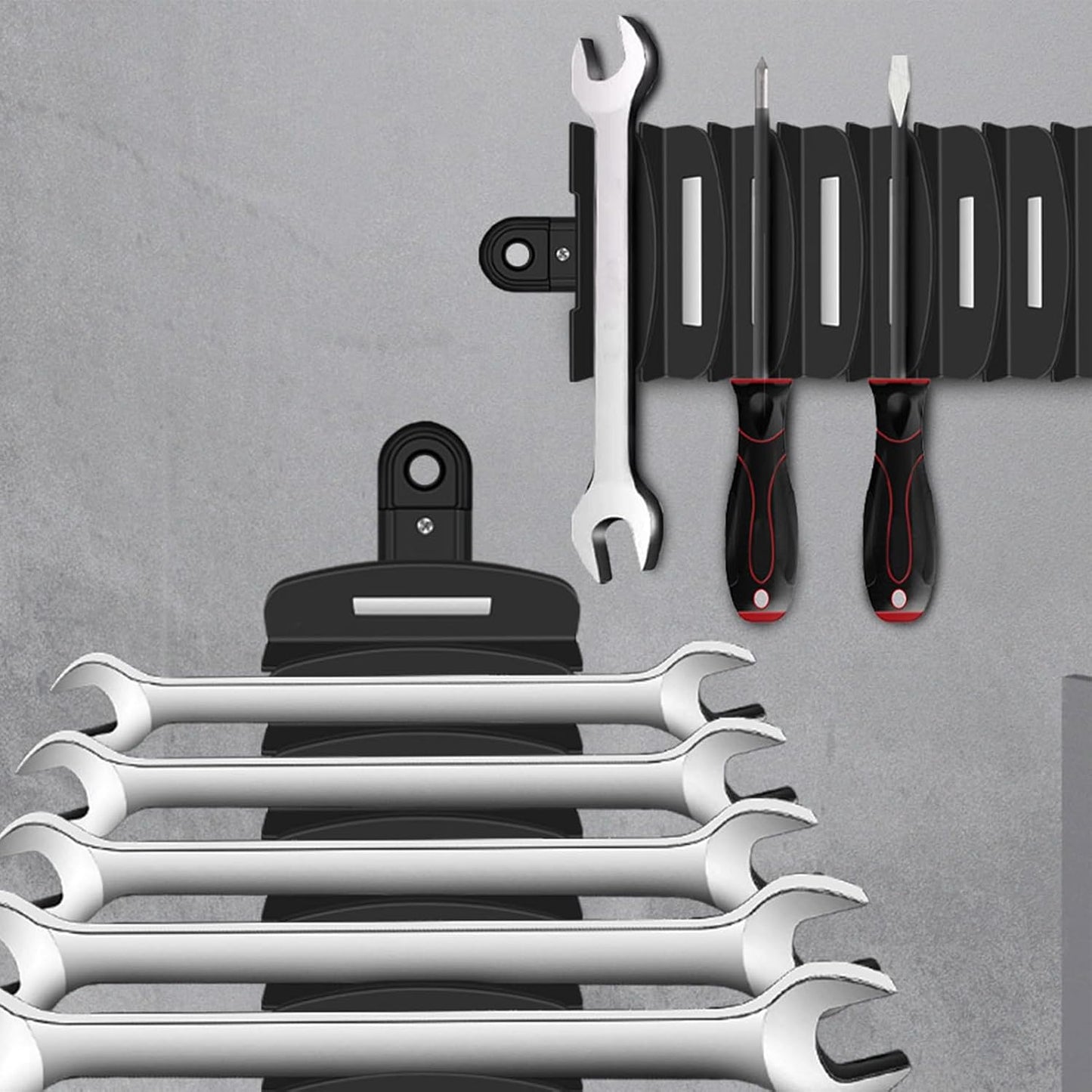  Générique Porte-Clés à Outils - Plateau De Rangement Pour Outils Avec Support Aimanté,Support Réglable Pour Atelier Garage Et