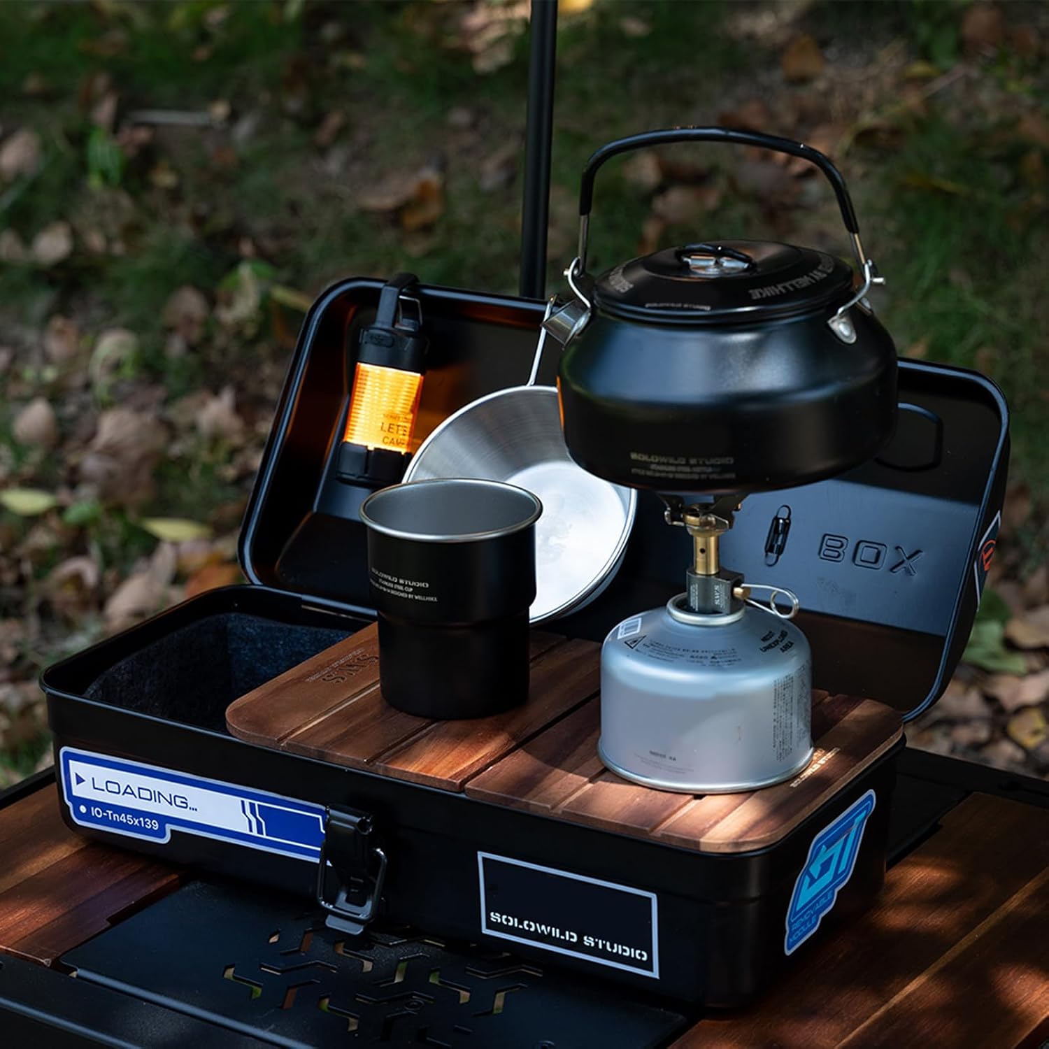  Boîte De Rangement En Métal Pour Outils De Camping - Convient Pour Le Camping - Avec Séparateurs Doublés En Feutre - Utilisation Intérieure Et Extérieure