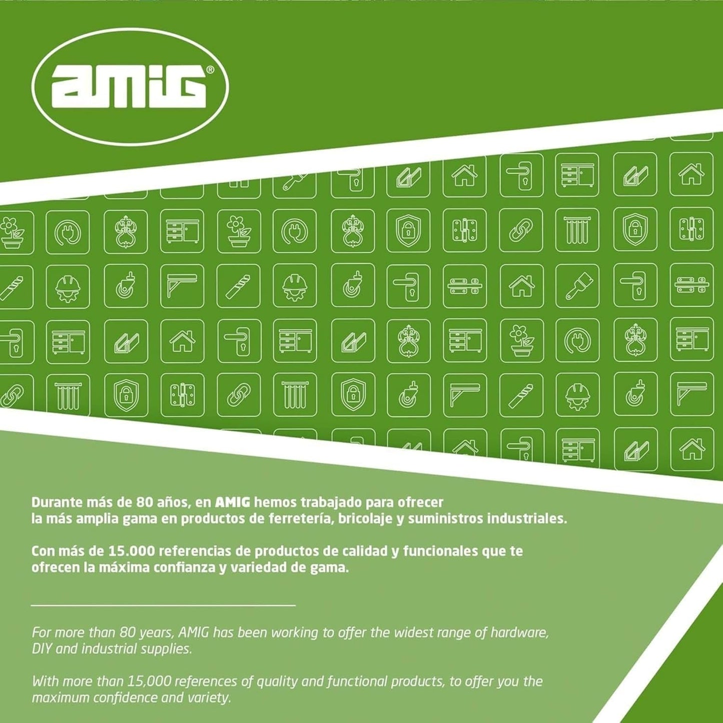  Amig - Roulement Fenêtre Coulissante | Lot De 2 Unités | Taille 79 X 21 Mm | Boîtier Métallique Réglable | Roulement à Aiguilles | Conçu Pour Les Fenêtres Coulissantes | Zamak Zincé