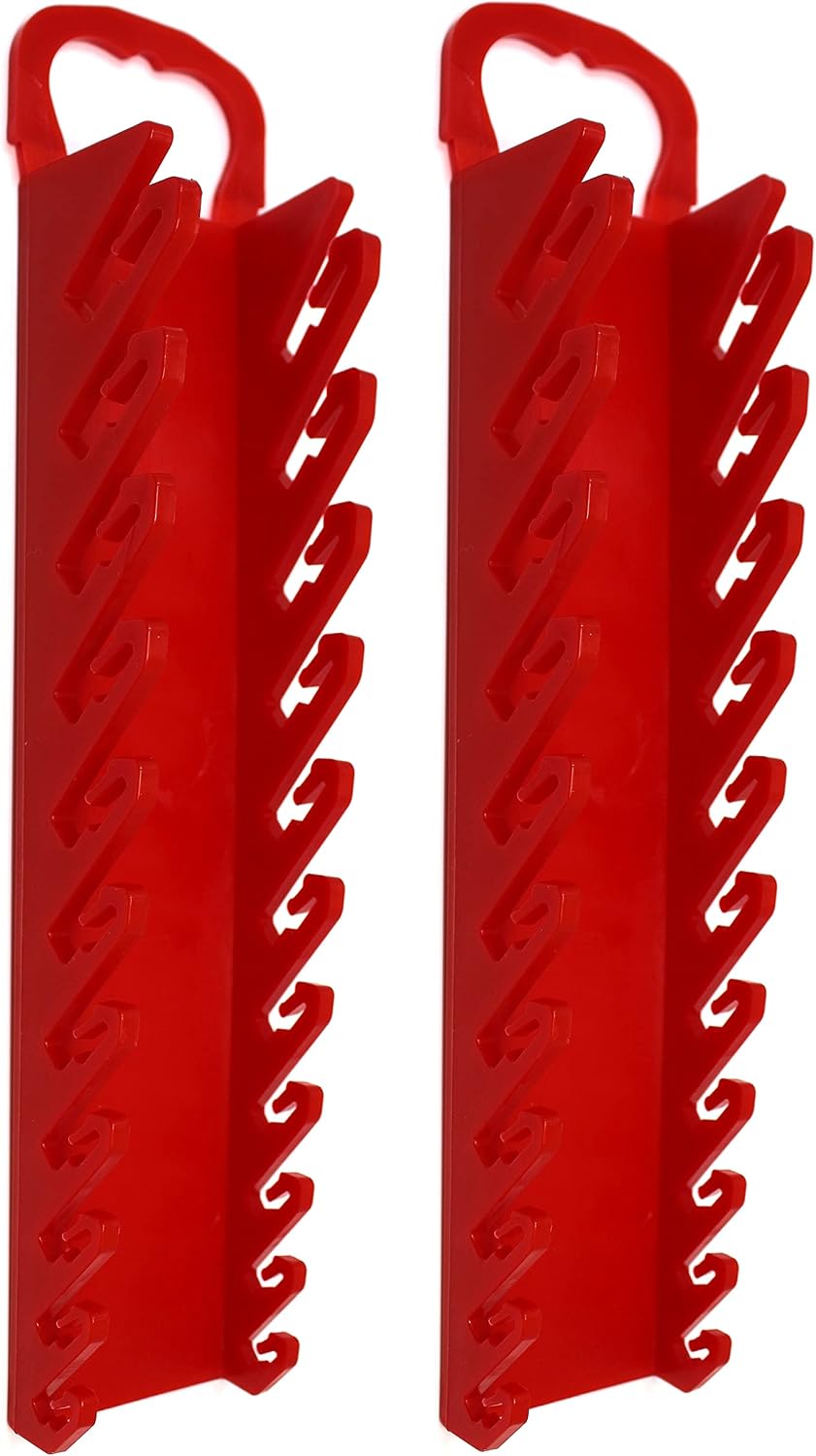  JSP Manufacturing Kit De Rangement Pour Clés à 11 Outils Pour Clés à Molette Ou à Ligne (kit De 4 Pièces, Noir Et Rouge)