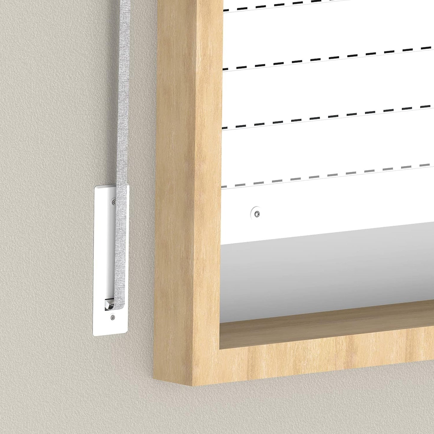  Amig - Trim Or Cover Made Of Aluminium Finished In White For Roller Blinds | Dimensions: 22 X 6.5 Cm | Distance Between Screws 17 Cm | Thickness 0.5 Mm