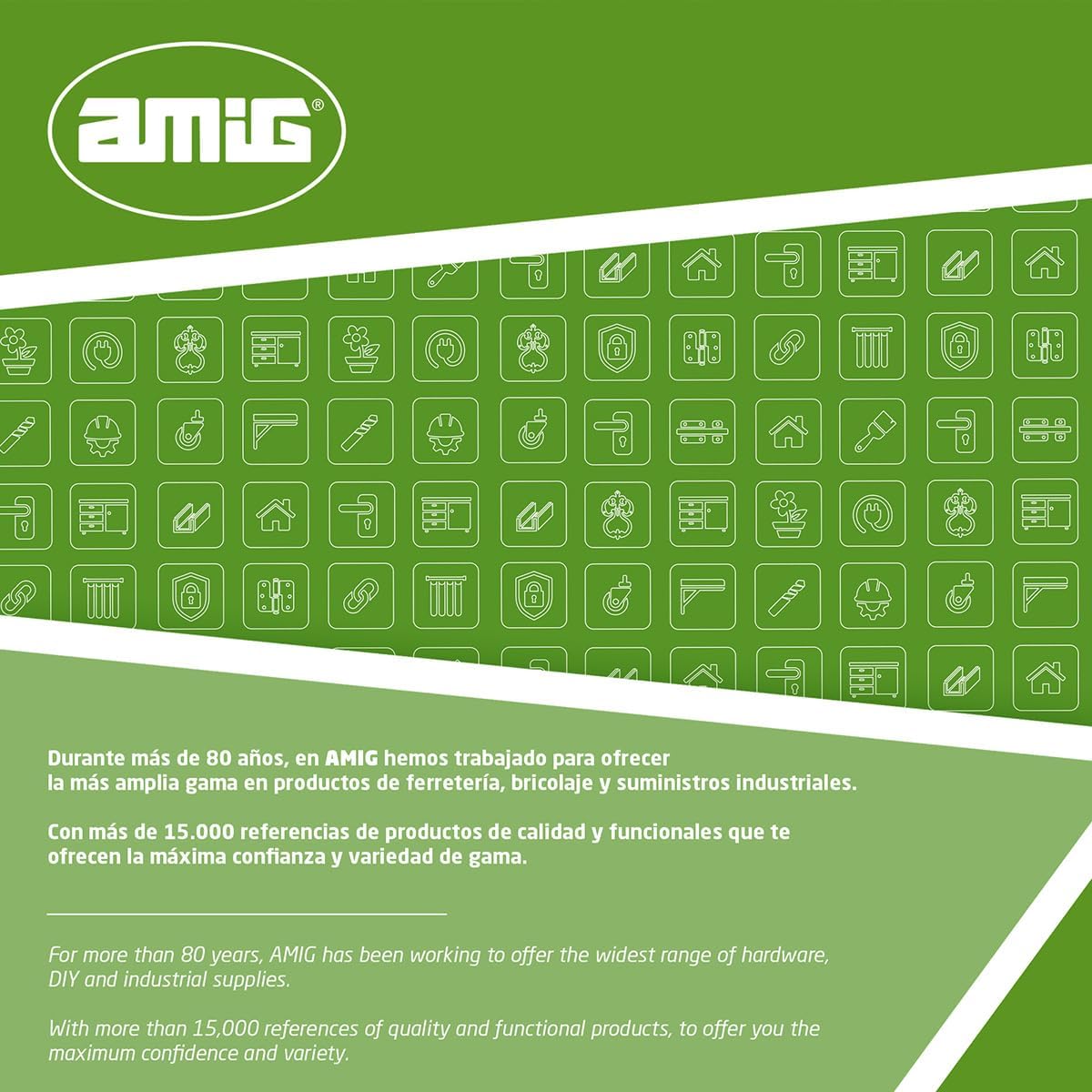 Amig - Recessed Lock For Windows And Sliding Doors In Aluminium - Recessed Hook Lock - Dimensions: 174 X 23 Mm - Colour White - Square Edge - Installation With Screws