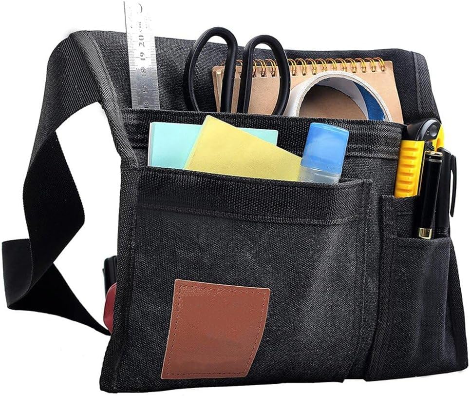  Ceinture Porte-Outils De Jardin, Pochette À Outils De Jardin, Pochette À Outils Légère Avec Poches, À Outils Utilitaire En Toile Avec Ceinture Ajustable