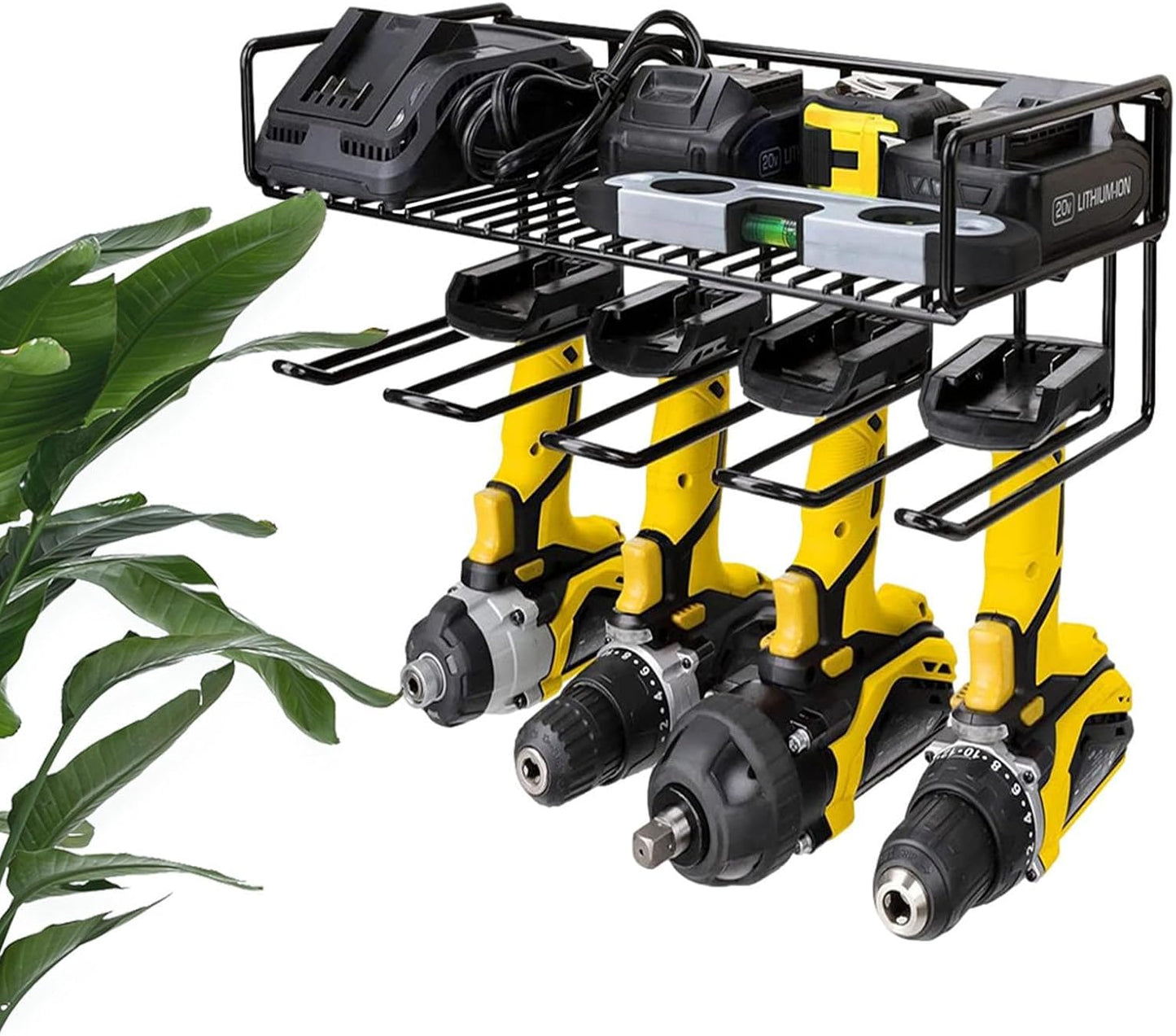  Organisateur D'outils électriques - Rangement D'étagères à Outils En Métal | Grande étagère à Outils Portable Et Robuste Pour Perceuse-visseuse Sans Fil