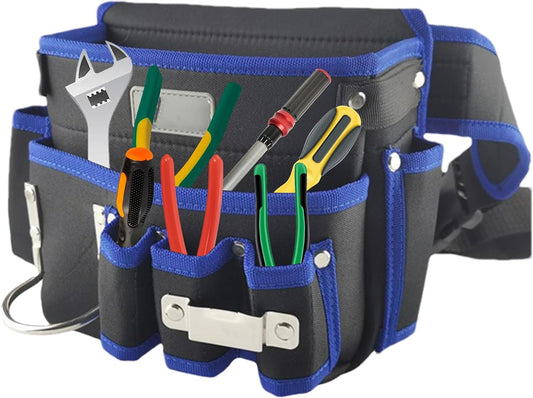  Pochette À Outils Pour Ceinture - Sac Ajustable En Tissu Oxford,Porte-Outils Pour Ceinture - Pour Travaux De Clouage, Menuiserie, Électricien, Chantier De Construction, Maintenance,