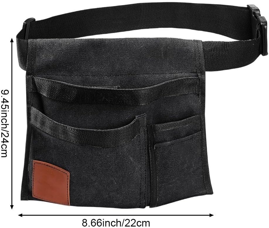  Ceinture Porte-Outils De Jardin, Pochette À Outils De Jardin, Pochette À Outils Légère Avec Poches, À Outils Utilitaire En Toile Avec Ceinture Ajustable