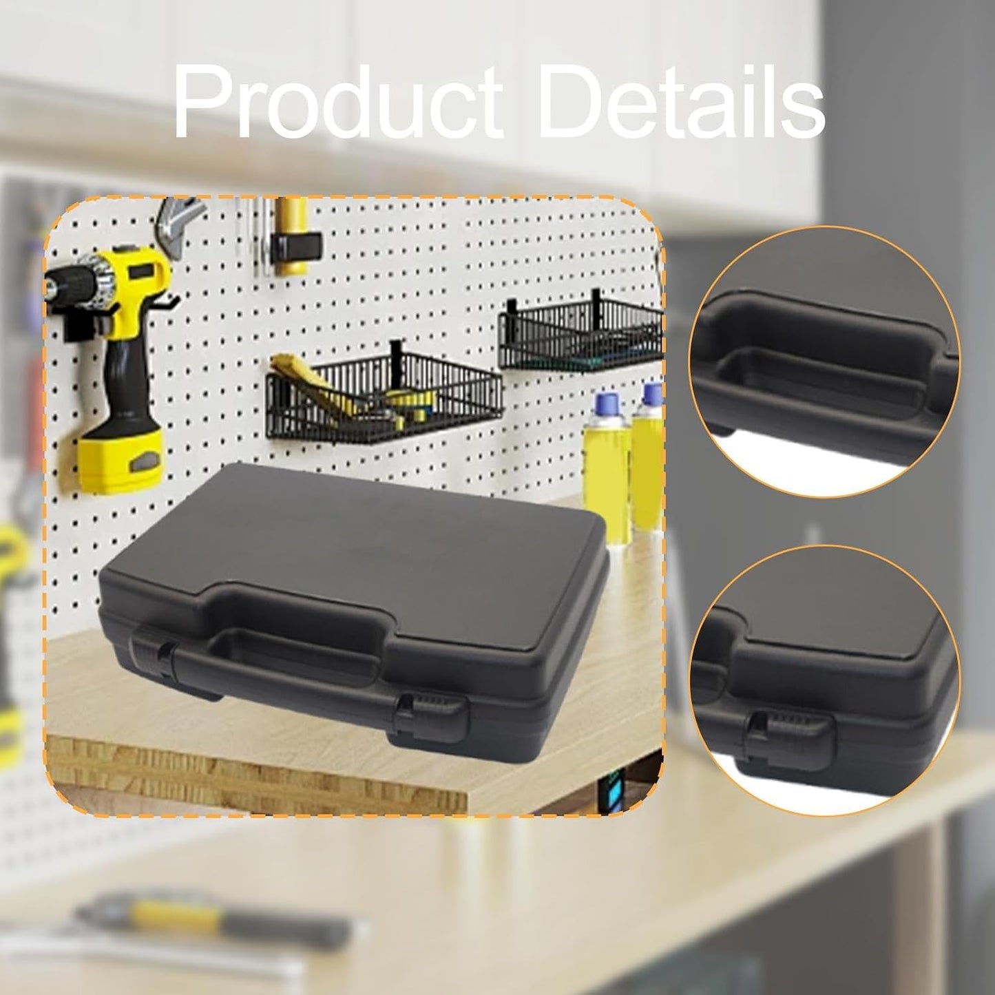  Boîte à Outils Portable, Boîte à Outils Multifonctionnelle Pour Voiture, Organisateur D'outils, Légère Pour Les Ustensiles De Cuisine, S