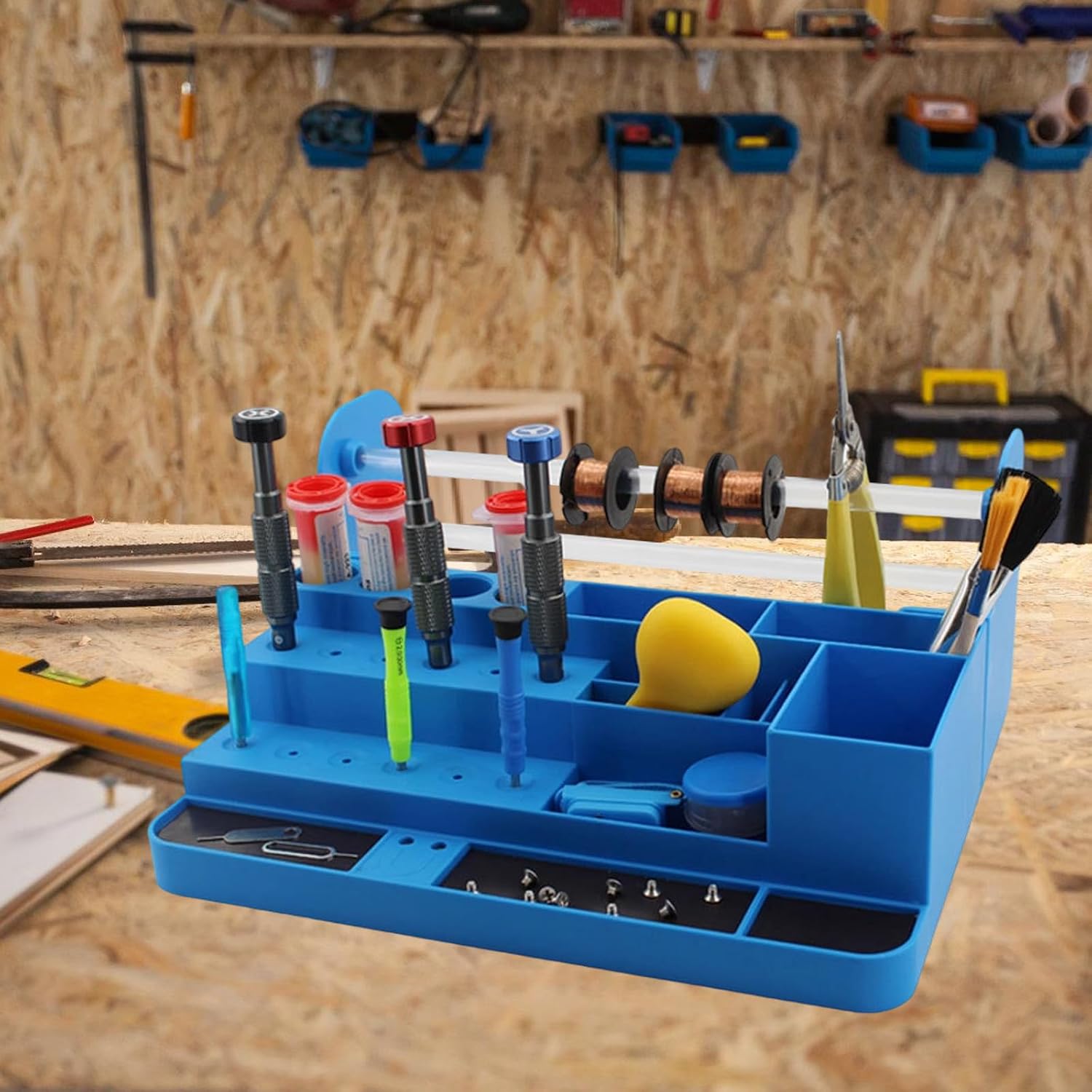  Boîte à Outils Portable Empilable Pour Tournevis Avec Compartiments Personnalisables, étui à Outils Léger Pour Les Professionnels
