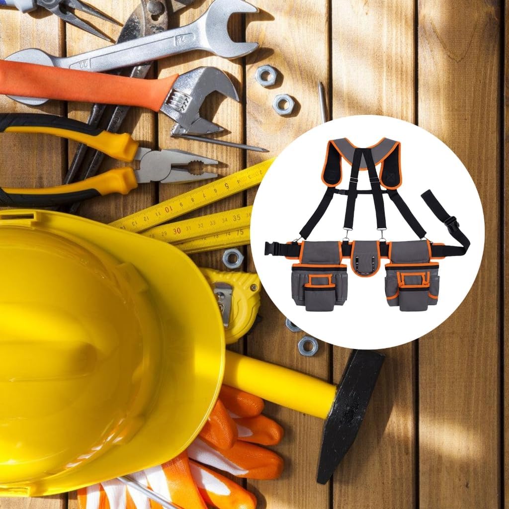  Porte-outils Réglables De Résistance Industrielle Avec Poches Magnétiques Renforcées Par Ceinture