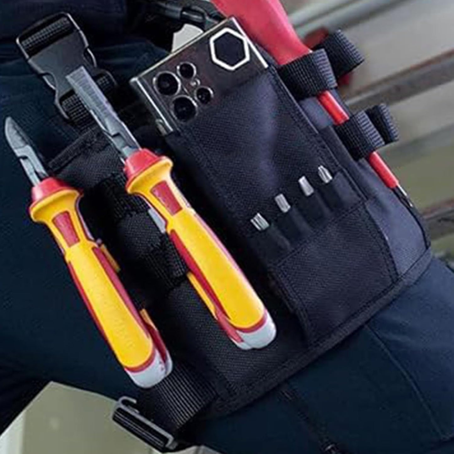  Ceinture à Outils De Carpenter, Sac D'organisation De Tournevis, Sac Banane Pour Plomberie Et Installateur, Pour Techniciens, Bricolage, Plombier, Atelier, Garage, Menuiserie, Jardinier, Atelier