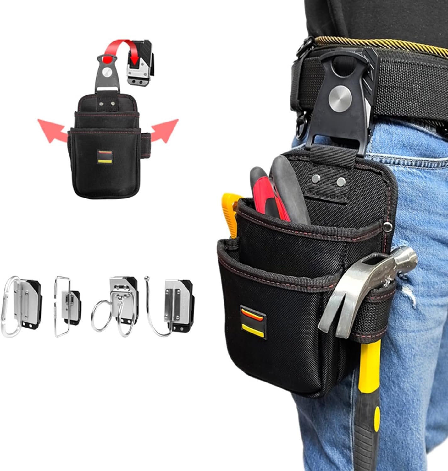  Pochette à Outils Électriques | Sac De Waist De Maintenance - Sac Ceinture Imperméable Multi-Outils Porte-Outils Pour Travaux Intérieur Extérieur Soudage Peinture Toiture Pêche Voyage