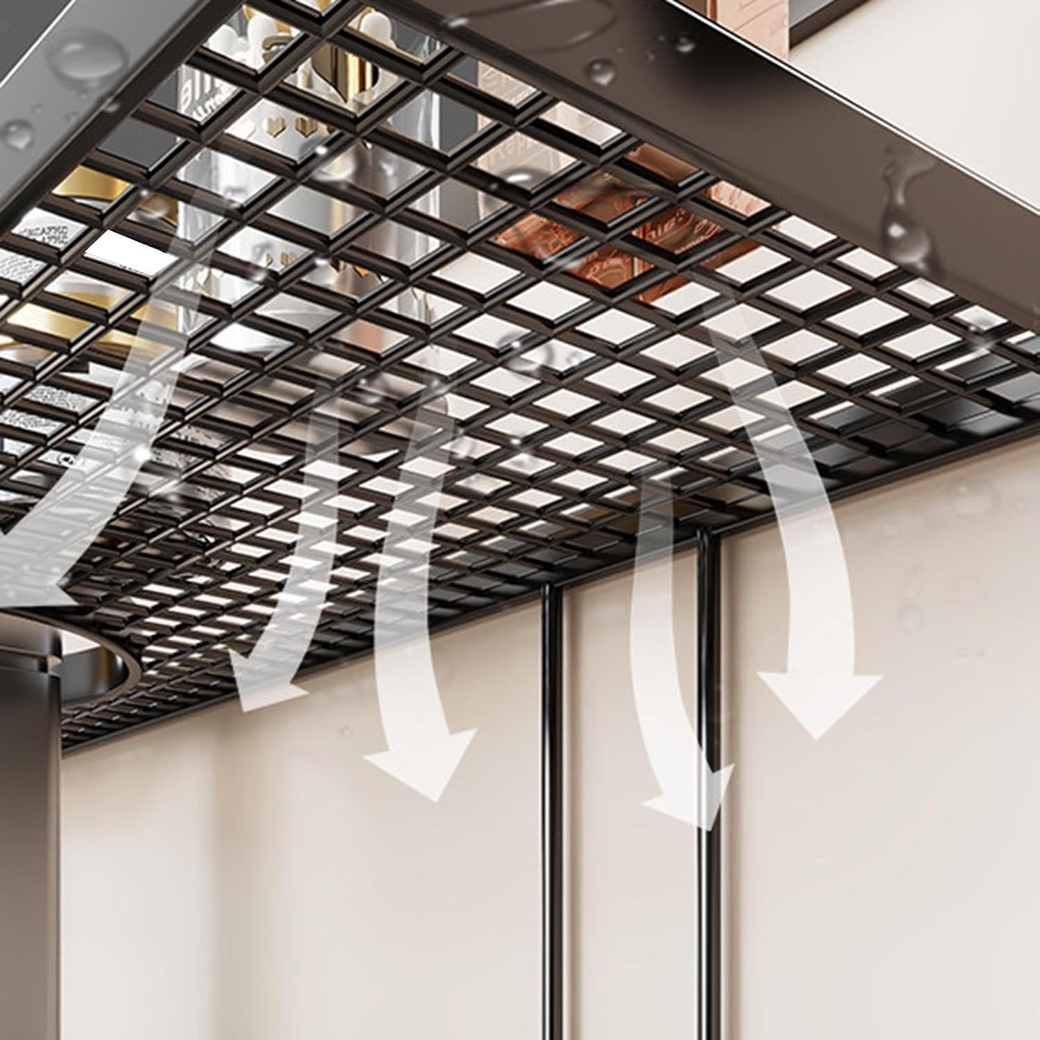 GENERIC Rangement Pour Robinet D'évier | Étagère De Vidange Sans Perçage, étagère Au-dessus De L'évier | Pour Maison, Appartement, Dortoir, Hôtel, Restaurant, Salle De Bain, Salle De Bain, Lavabo