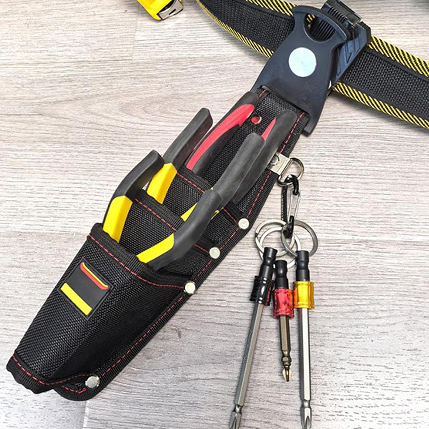 GENERIC Pochette De Travail, Organiseur De Poche Imperméable Pour Charpentier, Petit Porte-outils Résistant à L'usure, Sac Utilitaire Compact Pour Homme, Femme, Menuiserie, électricien, Plomberie, Jardinage