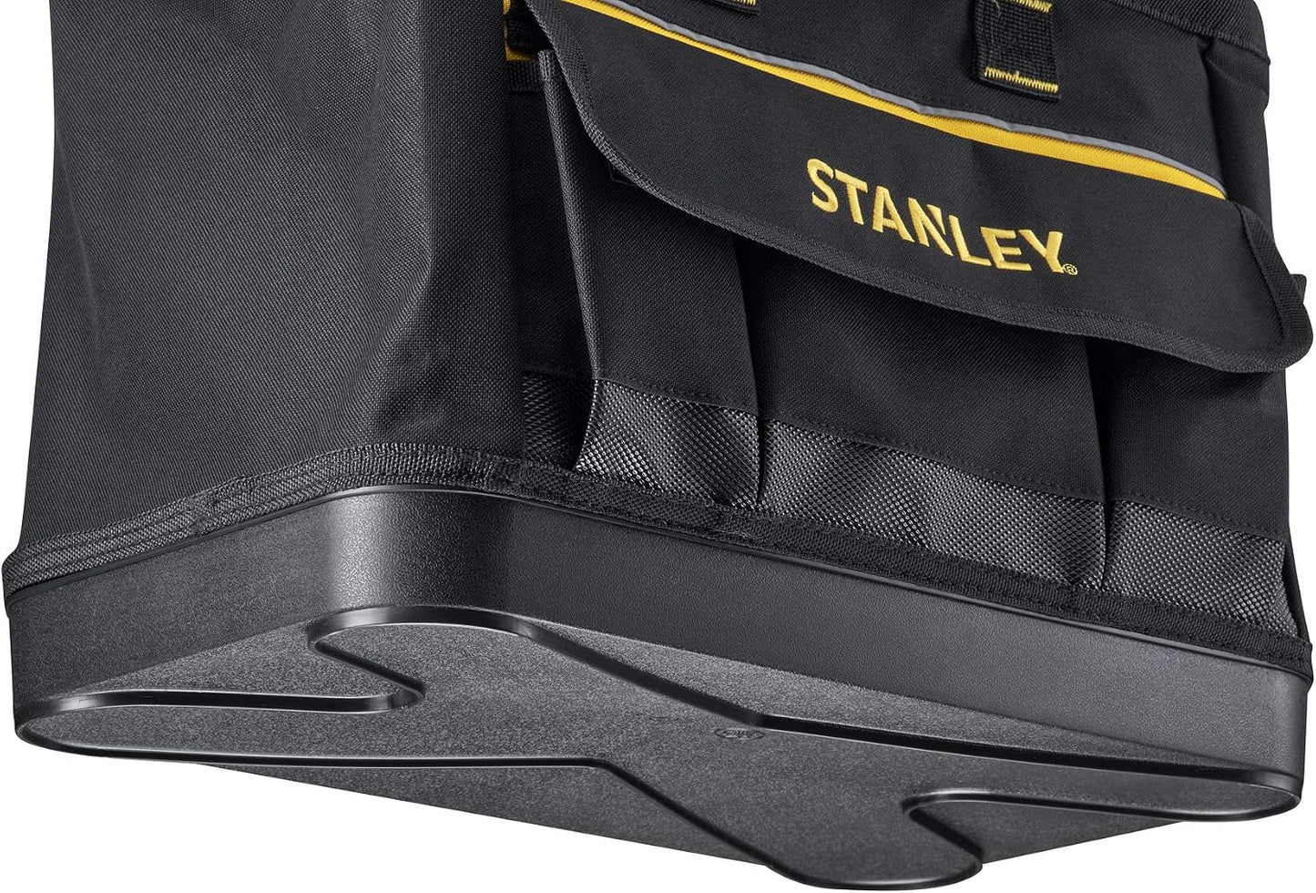  STANLEY 1-96-183 Sac À Outils En Tissu 600 X 600 Deniers - Multi-Compartiments - Sangle Bandoulière Avec Renfort Au Niveau De L'Épaule - Conception Rigide - Dimensions (en Cm): 44,7 X 27,5 X 23,5