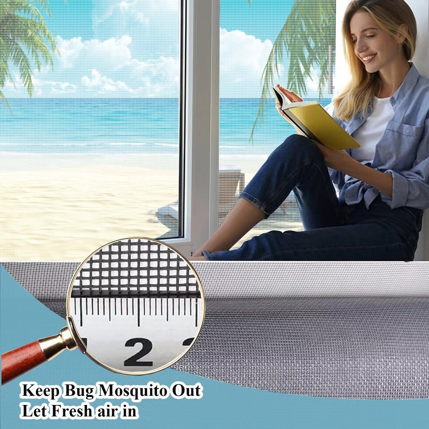 Mosquito Net Window 90 X 175 Cm White Mosquito Net Window Screen With Adhesive Strips